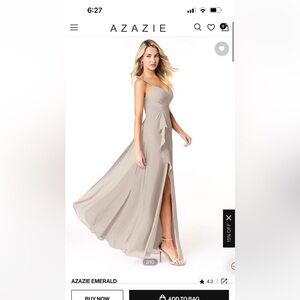 ** worn once** AZAZIE Emerald bridesmaid dress